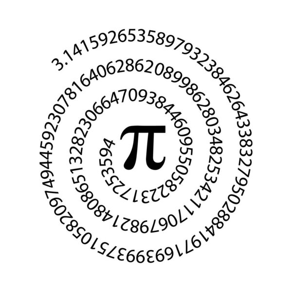 Векторная иллюстрация значка числа пи. Плоский дизайн. Isolated
.