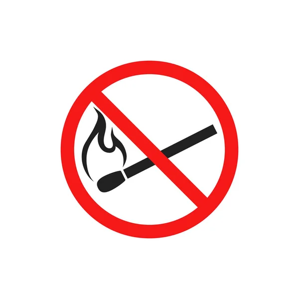 Ateş ikonu olmayan vektör ilüzyonu. Düz dizayn. İzole edilmiş.