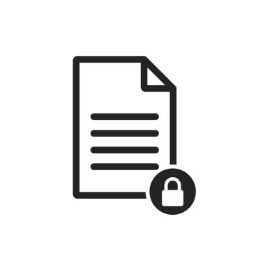 Lekeli belge simgesinin vektör yanılsaması. Düz dizayn. İzole edilmiş.