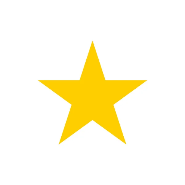 Ilustración vectorial del icono de la estrella. Diseño plano. Aislado . — Archivo Imágenes Vectoriales