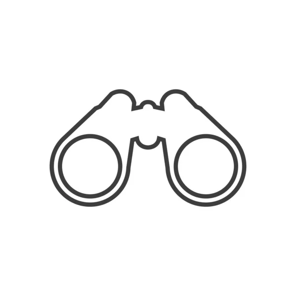 Vector illstration of binoculars icon on white background. Isolated. — 스톡 벡터