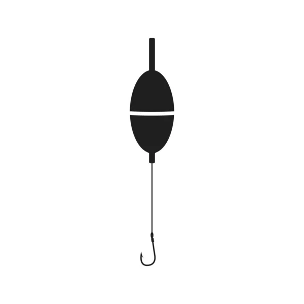 Vector illstration of fishing hook icon. Flat design. Isolated. — 스톡 벡터