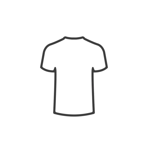 Illustrazione vettoriale di t-shirt su sfondo bianco. Isolato . — Vettoriale Stock