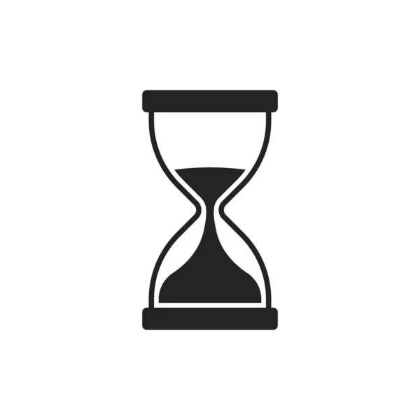 Vector illstration of hourglass icon on white background. Isolated. — 스톡 벡터