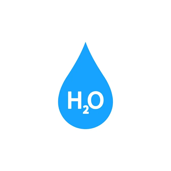 Vector illstration of water drop icon. Flat design. Isolated. — Stock Vector
