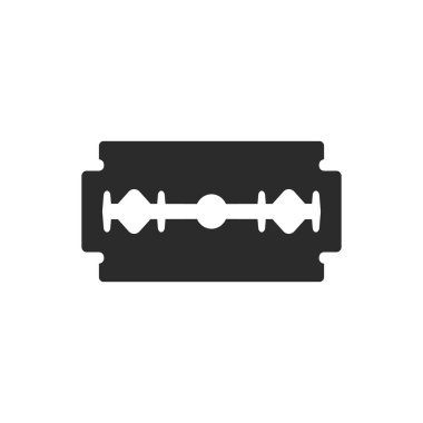 Beyaz arka planda jilet simgesinin vektör yanılsaması. İzole edilmiş.