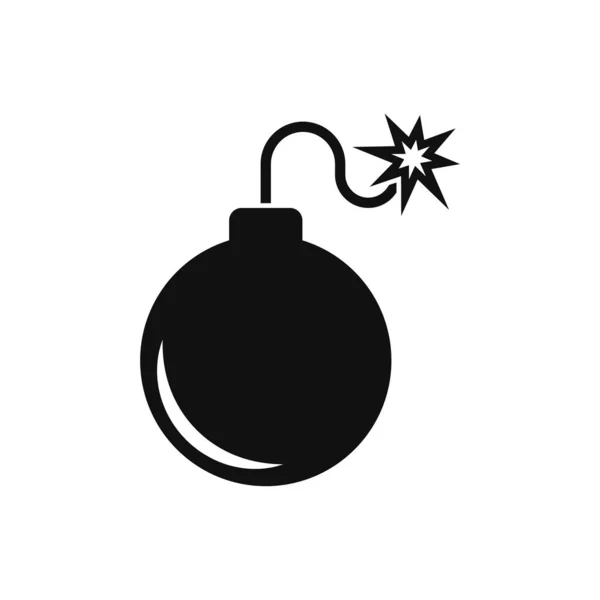 Ilustración vectorial del icono de la bomba sobre fondo blanco. Aislado . — Archivo Imágenes Vectoriales