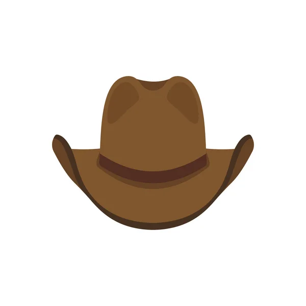 Vector illstratie van cowboy hoed icoon. Vlak ontwerp. geïsoleerd. — Stockvector