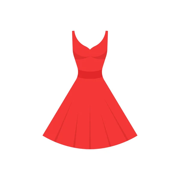 Vektor belysning av klänning ikon. Platt design. Isolerad. — Stock vektor