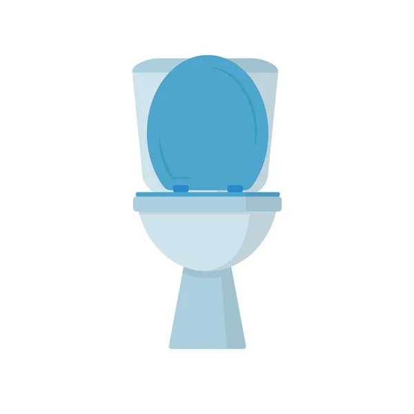 Vektorillustration des Toilettensymbols. flache Bauweise. isoliert. — Stockvektor