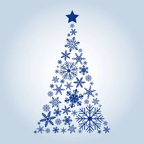 Vector illstration of christmass tree icon. Flat design. Isolated. — Stock Vector