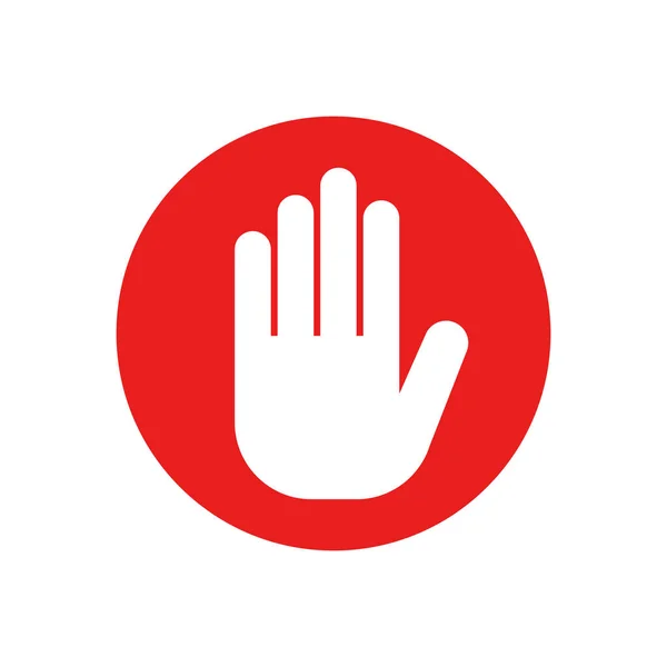 Beyaz arka planda dur işaretinin vektör yanılsaması. İzole edilmiş.