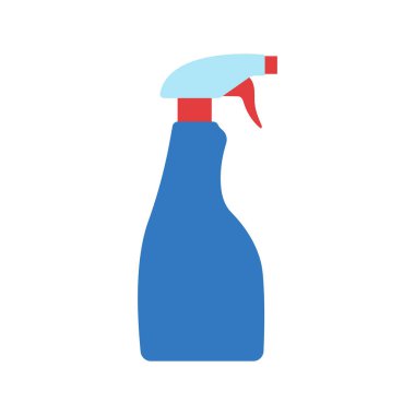 Vector illstration of spray bottle on white background. Isolated.