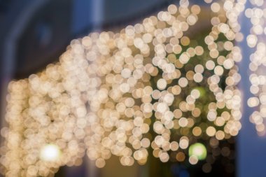 Arka plan olarak Bokeh üzerindeki ışıklar.