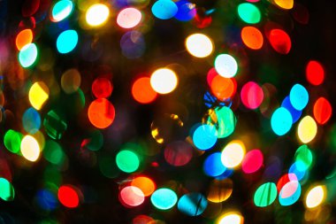 Noel Bokeh ışık soyut tatil arka planı