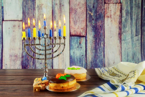 形象的犹太节日光明节 — 图库照片