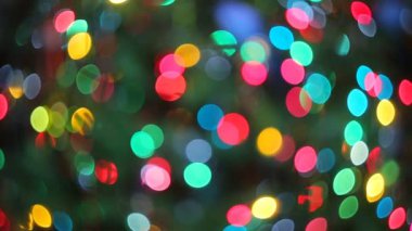 ışıkları Noel gece parti tasarımınız için bokeh arka plan bulanık