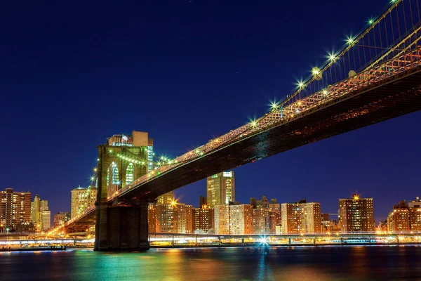 Luces de la ciudad de Nueva York — Foto de Stock