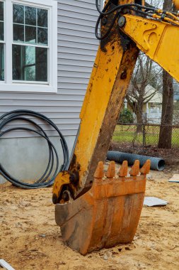 Turuncu kovayı Ekskavatör.