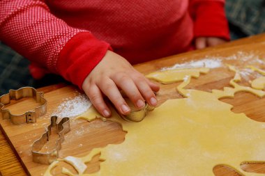 Çocuk ellerinizle metal kalıp kesme gingerbread Üstten Görünüm