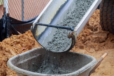 İnşaat Beton kalıp için dökme işçi