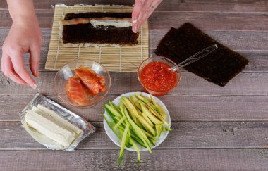 Suşi ve rulo yapma süreci