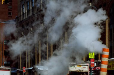 Hava Buhar, kaza, Midtown Manhattan'ın sokakta havaya repairhot.