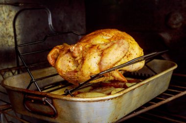 iştah açıcı rosto hindi ve fırında patates