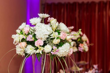 Çiçek buketi kapatın arka plan