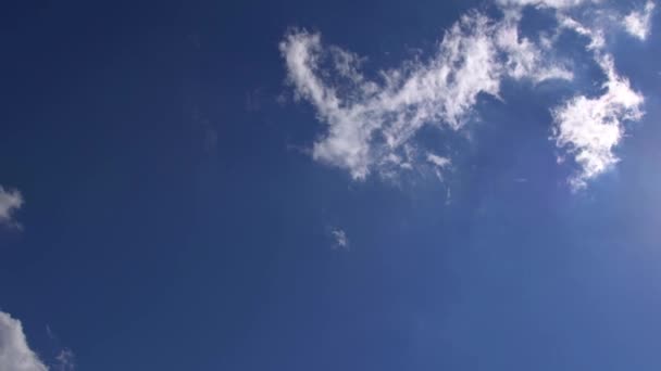 Gökyüzünde uçan animasyon ön taraftan ilmekledi — Stok video
