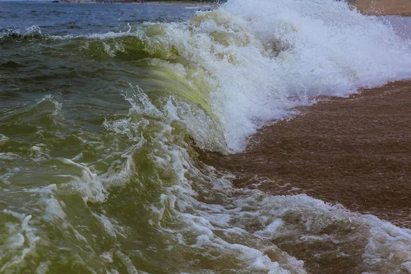 Oceano Azul Bonito Onda Oceano Grandes Ondas — Fotografia de Stock