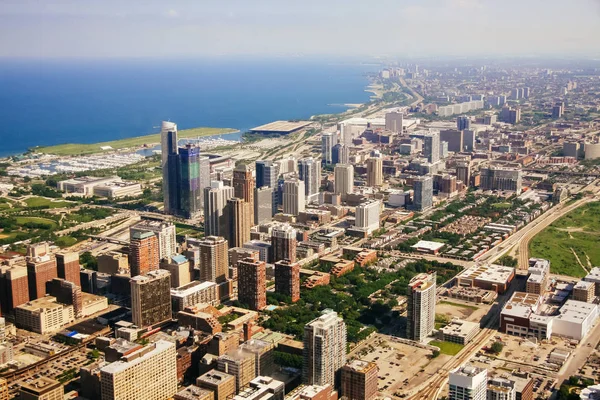 Chicago, Amerika Birleşik Devletleri - 20 Temmuz, 2017: Chicago, Illinois havadan görünümü.