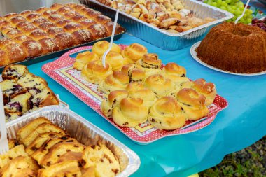 dekorasyon ile renkli. Tatlılar ile zarif ve lüks olay düzenleme.