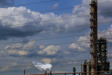 Rafineri petrol ve gaz endüstrisi, petrol arıtma, boru hatları yakın çekim ve Petrokimya sanayi tesisi ekipman kuleleri