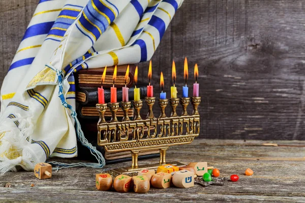 Estrella de David Hanukkah menorah —  Fotos de Stock
