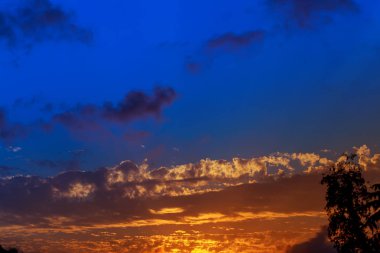 Görünüm noktada güzel gün batımı