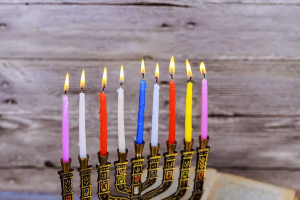 Hanukkah, den judiska festivalen of Lights — Stockfoto