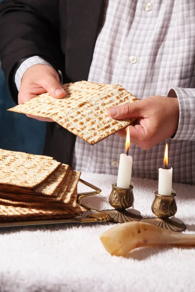 Joodse vakantie symbool, Joodse voedsel Pascha Joodse Pascha — Stockfoto