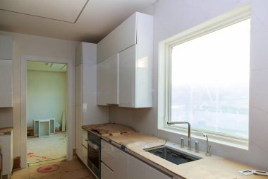 Ocak aspiratör ile Mutfak Dekorasyon İnşaat