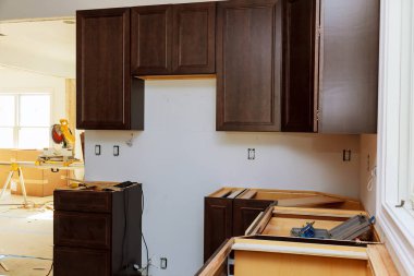 Ocak aspiratör ile Mutfak Dekorasyon İnşaat