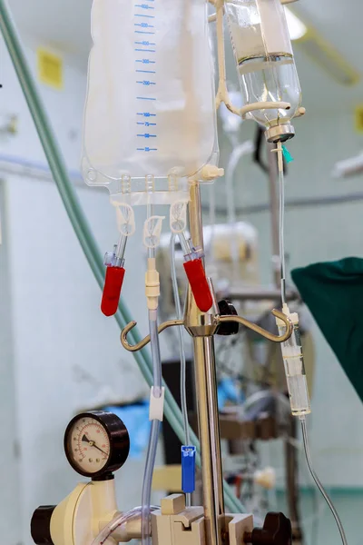 Före transfusion dos blod inuti sjukhussal — Stockfoto