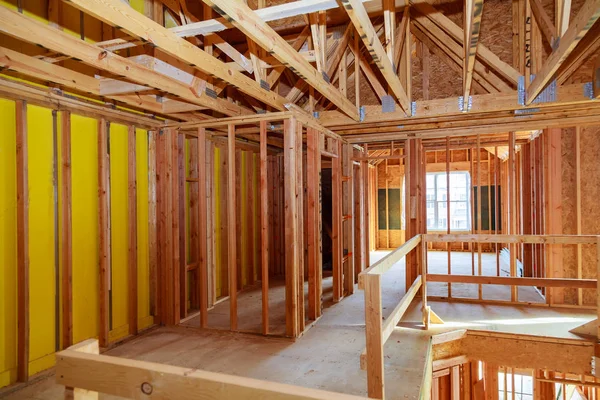 A new stick built home under construction — Stock Photo, Image