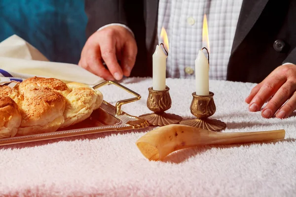 Challah Hala Een Traditionele Joodse Zoete Verse Sabbat Brood Brood — Stockfoto