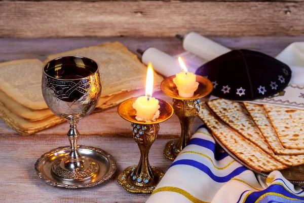 Szombati Shalom - hagyományos zsidó rituális Barhesz kenyér, — Stock Fotó