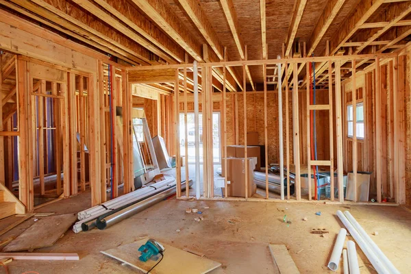 Wat is nu een bouwplaats binnenkort iemands huis. — Stockfoto