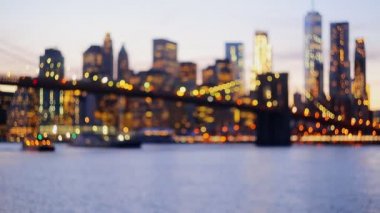 Ufuk görünümü New-York City downtown Brooklyn