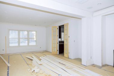 İnşaat endüstrisi yeni ev inşaatı inşaat inşaat alçıtaşı duvarlar