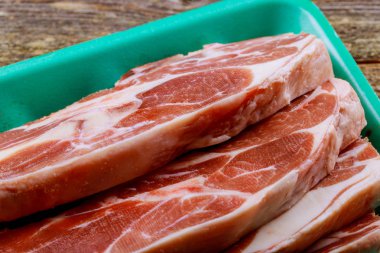 Organik kırmızı çiğ biftek filetosu arka plan