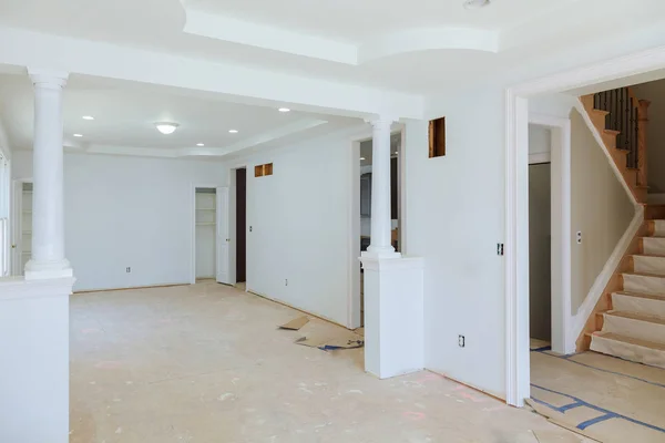 Beautiful Living room new home construction interior drywall and finish details