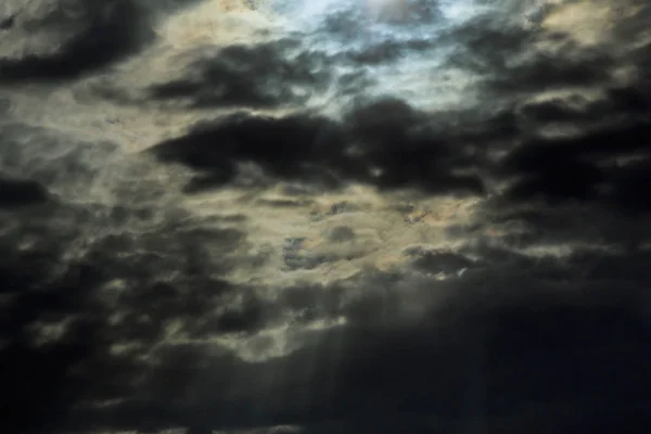 Dramáticas Nubes Trueno Nubes Tormentosas Negras Vendaval Luz Las Nubes —  Fotos de Stock